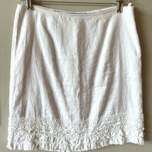 Tommy Bahama white linen skirt